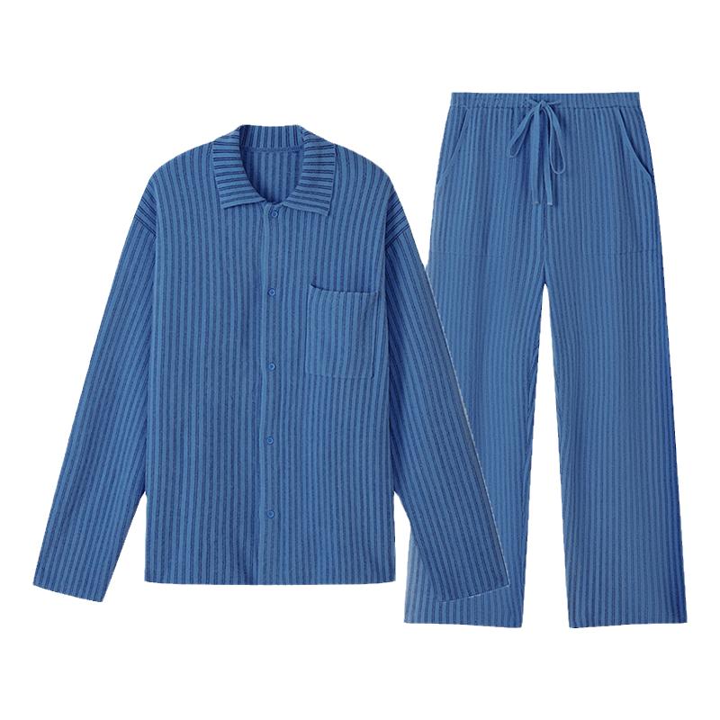 Chilla睫毛纱细条纹可外穿家居服