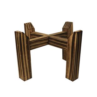 古法鱼缸底座水缸底座实木架底托酒坛石磨茶叶罐承重十字支撑架