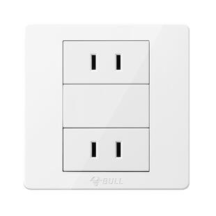 公牛插座旗舰开关四孔插座插座面板多孔86型电源插座两插G07白