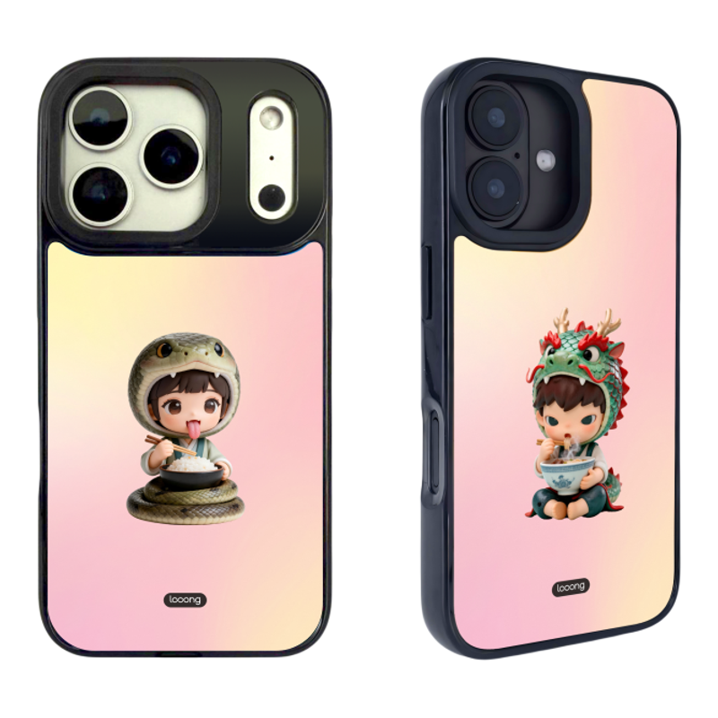 会干饭的生肖3D生肖手机壳iPhone16/17全系列防摔磁吸充电创意潮流原创设计个性保护壳