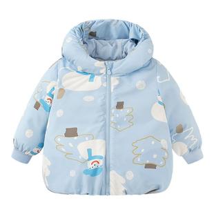 【反季清仓】迷你巴拉巴拉冬季男女童鹅绒服宝宝厚款保暖羽绒外套