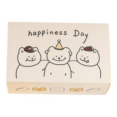 三只小狗饼干糖果曲奇抽屉包装盒