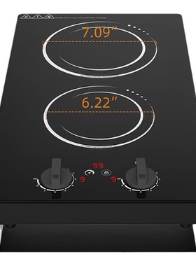 110V电磁炉2300W双头触控定时