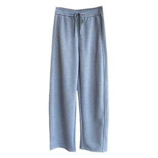 AMR UU◆一条过冬 加绒加厚保暖高腰显瘦直筒裤女阔腿裤秋冬新款