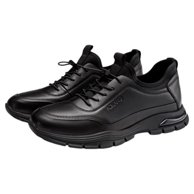 奥康男鞋休闲鞋真皮软底新款百搭减震不系带头层牛皮运动皮鞋男款