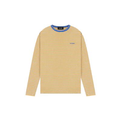 WE11DONE男女同款航海风logo条纹长袖T恤简约休闲时尚日常