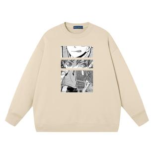 秀洛排球少年乌野高校长袖日向翔阳影山飞雄同款图案印花队服卫衣