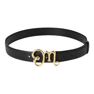 Maison Wester秋季张韶涵文咏珊同款时尚皮质手链大M宽版真皮腰带