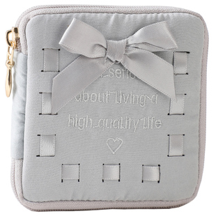 迷你首饰包收纳包便携旅行戒指珠宝耳钉项链首饰盒饰品袋可爱精致