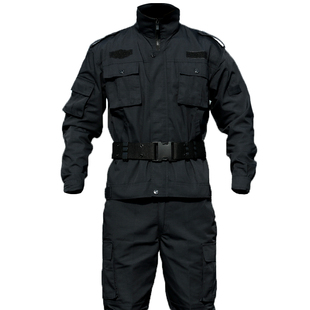 春秋保安工作服套装男加厚耐磨网格冬装物业门卫作训服战训服夏季