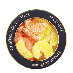 法国进口费罗伦橘子糖桔子糖柠檬糖酸甜混合水果糖硬糖果喜糖礼盒