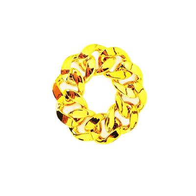 土豪塑料金项链嘻哈仿真