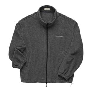 eihey诶嘿26春季穿搭字母刺绣摇粒绒立领宽松夹克外套上衣女卫衣