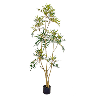 十大功劳仿真绿植室内高端轻奢盆栽摆件客厅沙发旁装饰仿生植物树