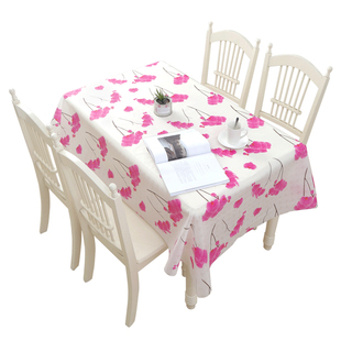 桌布防水防油防烫免洗塑料餐桌垫客厅茶几家用长方形台布桌子盖布