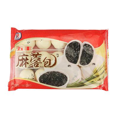 麻蓉包黑芝麻包子粗粮爆浆