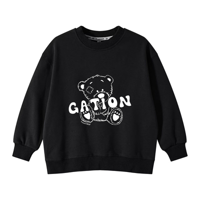 秋冬季加绒卡通男童圆领卫衣420g