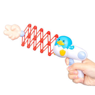 儿童潮小鸭伸缩拳头枪玩具六一礼物小女孩子男孩创意整蛊解压神器