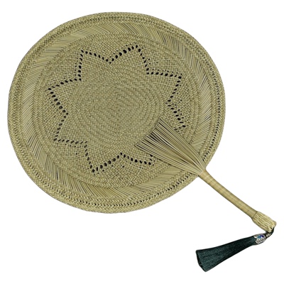 异兴席草蒲扇手工编织夏季老式