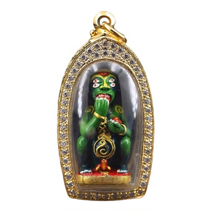 泰国特色正品佛牌 古巴博洋 2556年 五眼四耳 带萨马空鉴定卡吊坠