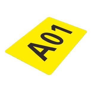 工厂地面分区数字地贴A01 B01数字号码牌数字贴货架分区编号贴定制仓库分区标识牌数字地贴PVC自粘防滑地贴