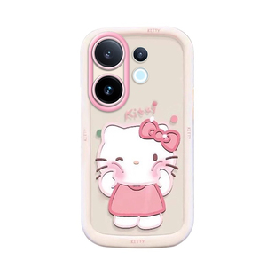 适用vivoS30猫耳手机壳s20戳脸kt猫s19全包s18e防摔s17t男女s16pro可爱s15/s12/s10粉色s9卡通s7专用s6保护套