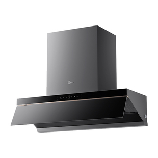 AK7pro飓风版美的蒸汽洗抽油烟机厨房大吸力顶侧双吸排烟机灶组合