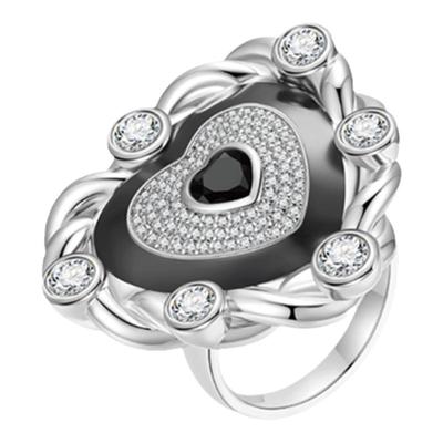 XTASTE USELESSOBJECTS带钻爱心戒指乔欣同款明星银色原创时尚款