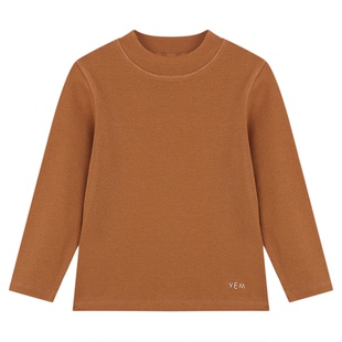 允儿妈女童春季新款百搭半高领打底衫宝宝春秋时尚T恤儿童上衣潮