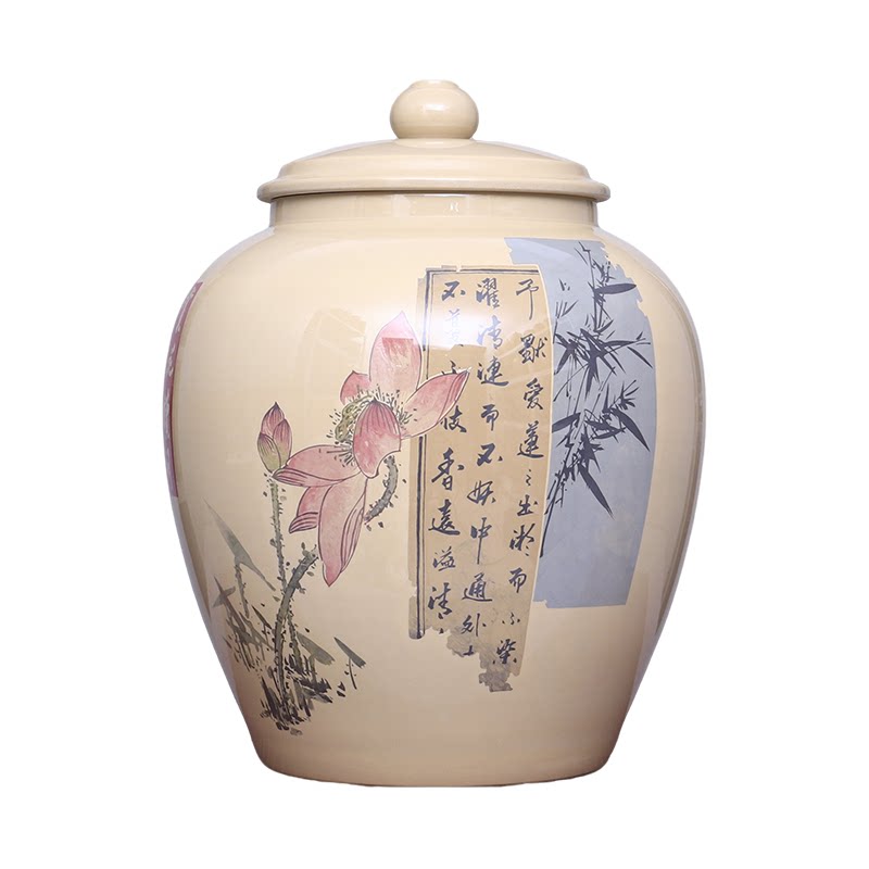 建水紫陶茶叶罐特大茶缸陶罐