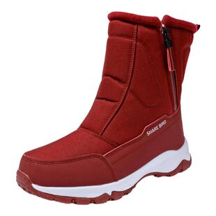 冬季加厚雪地靴女冬加绒保暖雪地鞋防寒棉鞋防水短筒棉靴子防滑鞋