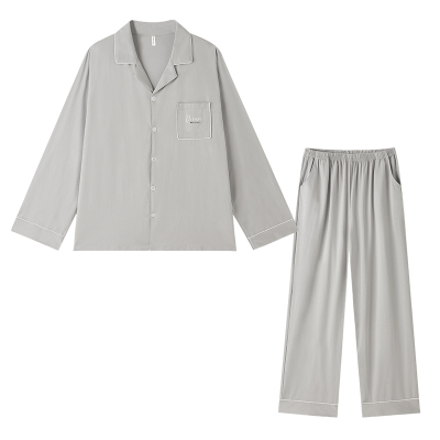 BE情侣纯棉刺绣睡衣套装