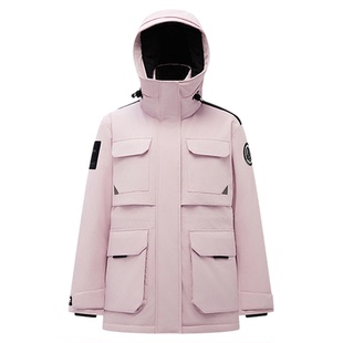 波司登2025新款女士中长款极寒鹅绒工装加厚白色时尚小个子羽绒服