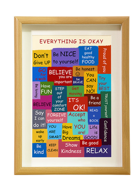 书法艺术相框正能量可摆可挂