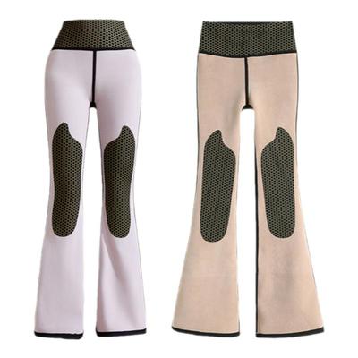 婷美鲨鱼裤女士秋冬2024新款显瘦高收腹塑型喇叭裤护膝保暖裤外穿