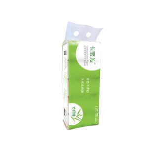 绿叶爱生活卡丽施原色竹纤维卫生纸面巾纸不漂白实心加厚卷纸正品