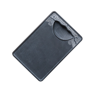 砚台天然原石安徽宣砚歙砚端砚明朝古砚复刻云卷砚书法国画毛笔磨墨用学生练习者用墨碟书法用品定制logo送礼