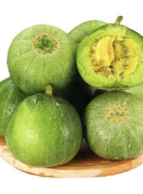 正宗头茬绿宝石甜瓜新鲜水果现摘青皮香瓜蜜瓜脆甜多汁应当季整箱