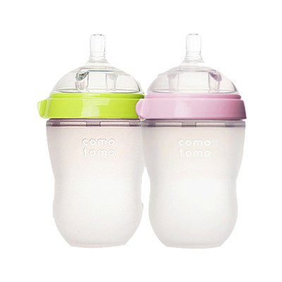 奶瓶可么多么硅胶婴儿宽口250ml