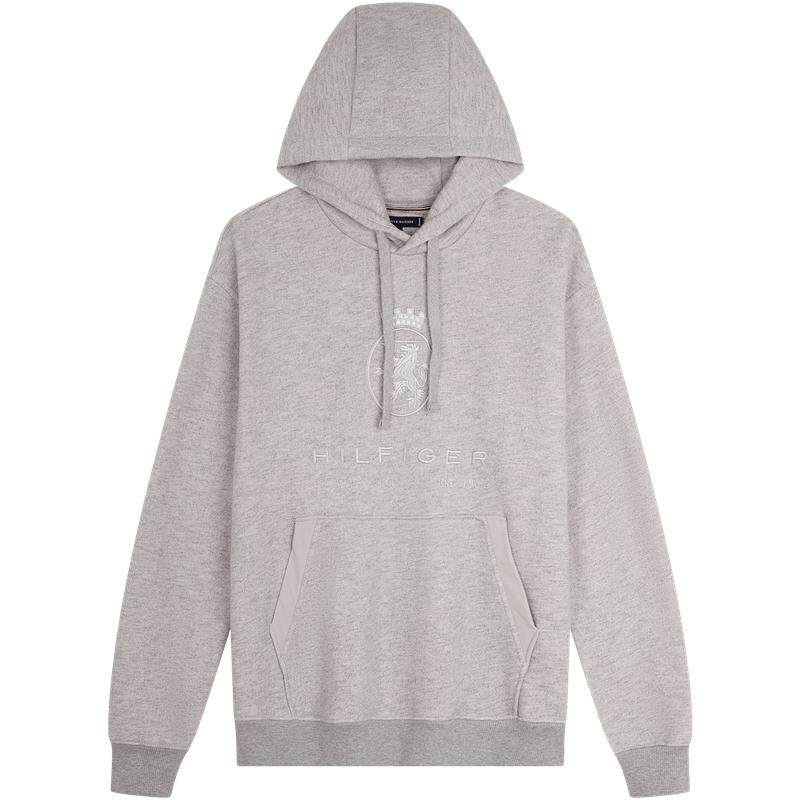 Tommy男女同款刺绣宽松抓绒卫衣