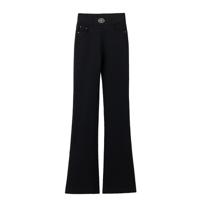 秋冬加绒保暖微喇牛仔裤