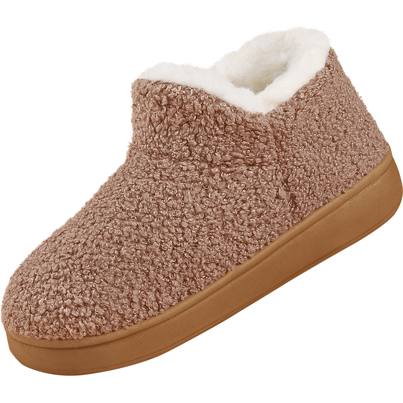 老北京棉鞋女2025冬季新款居家保暖防滑棉拖鞋加绒加厚妈妈雪地靴