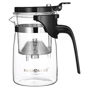 金灶K-201飘逸杯家用高硼硅耐热玻璃泡茶壶办公室茶水分离飘逸壶