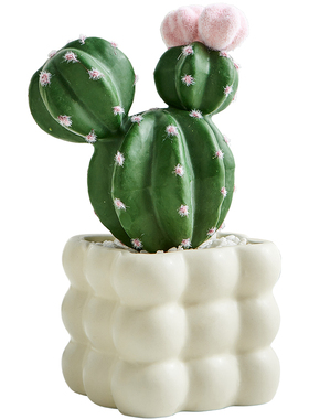 办公室仿真绿植盆栽室内桌面工位改造小物件客厅电视柜家居装饰品