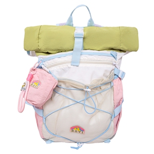 轻便撞色户外双肩包徒步运动登山包高颜值出行旅行包男女学生书包