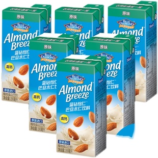 每日蓝钻怡人巴旦木奶无糖杏仁奶植物奶蛋白饮料950ml健身膳食饮