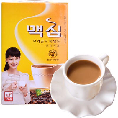 韩国东西黄麦馨摩卡速溶咖啡