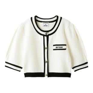 LILY BROWN 秋冬款 MARY QUANT短袖千金风针织衫LWND244118