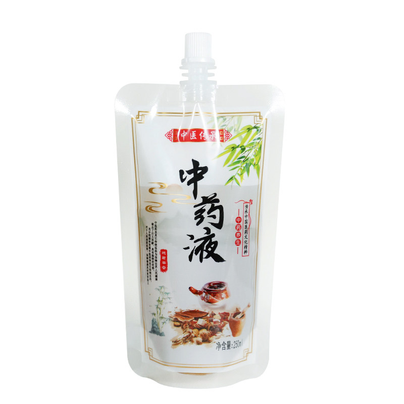 中药袋液体包装袋子中药液养生汤豆浆透明自立吸嘴袋封口袋食品级