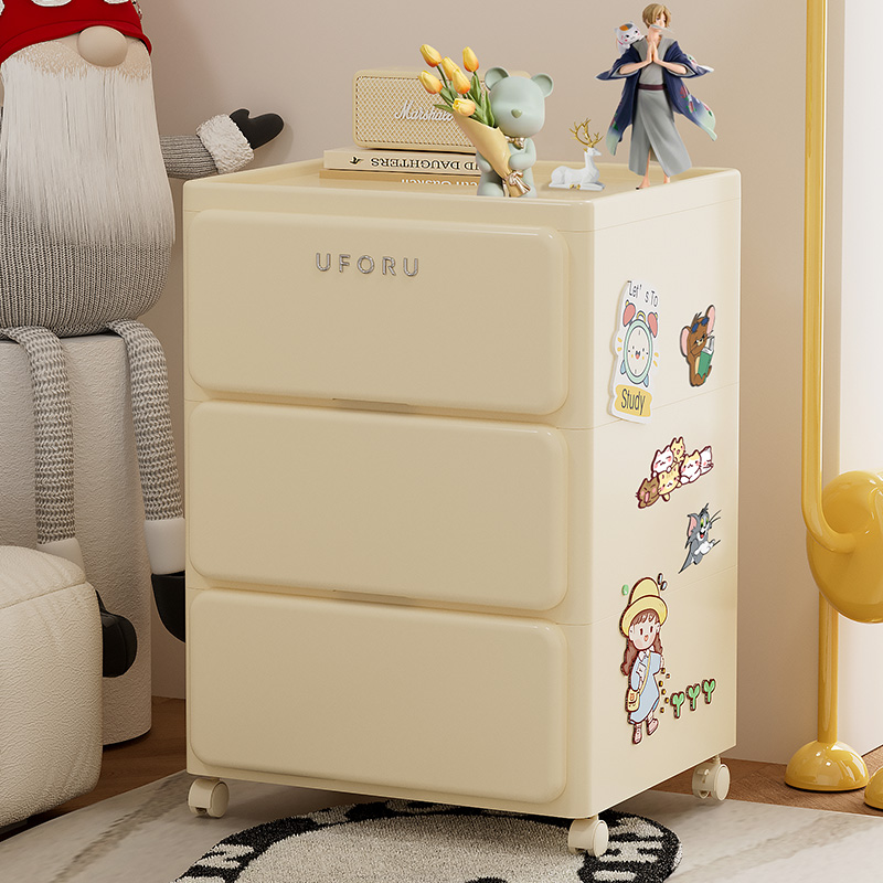 收纳柜床头柜现代简约储物柜抽屉式五斗柜家用客厅柜子卧室置物柜